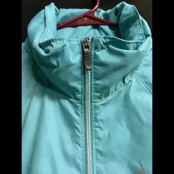 Columbia Hooded Windbreaker Jacket Womens Size Large Full Zip Teal - Picture 3 of 10